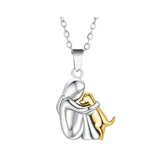 Collana “Legame Eterno” – Amore tra Uomo e Cane in Acciaio INOX