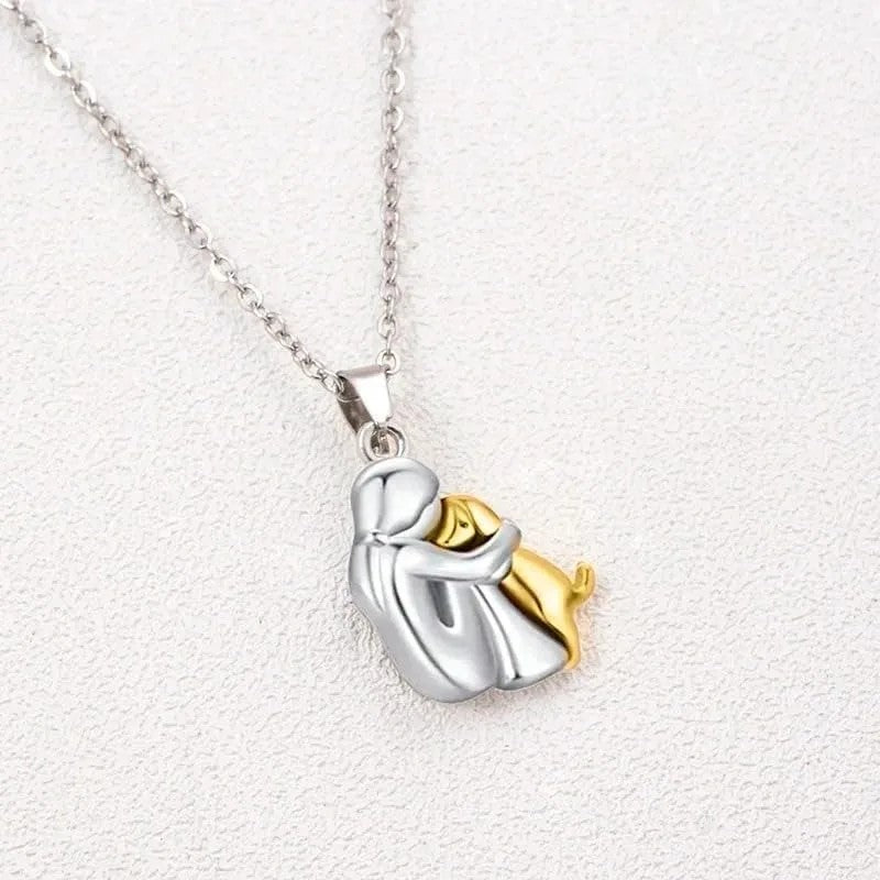 Collana “Legame Eterno” – Amore tra Uomo e Cane in Acciaio INOX