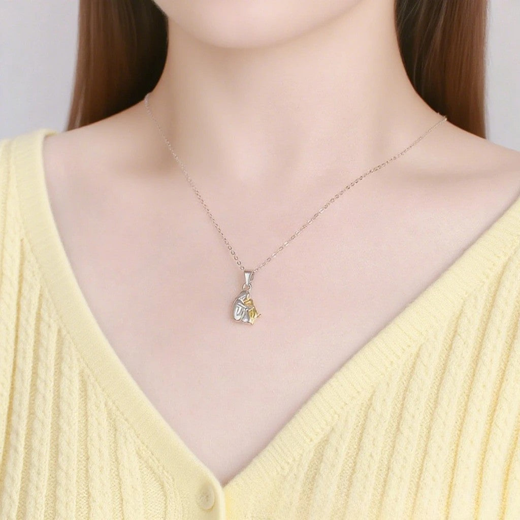 Collana “Legame Eterno” – Amore tra Uomo e Cane in Acciaio INOX